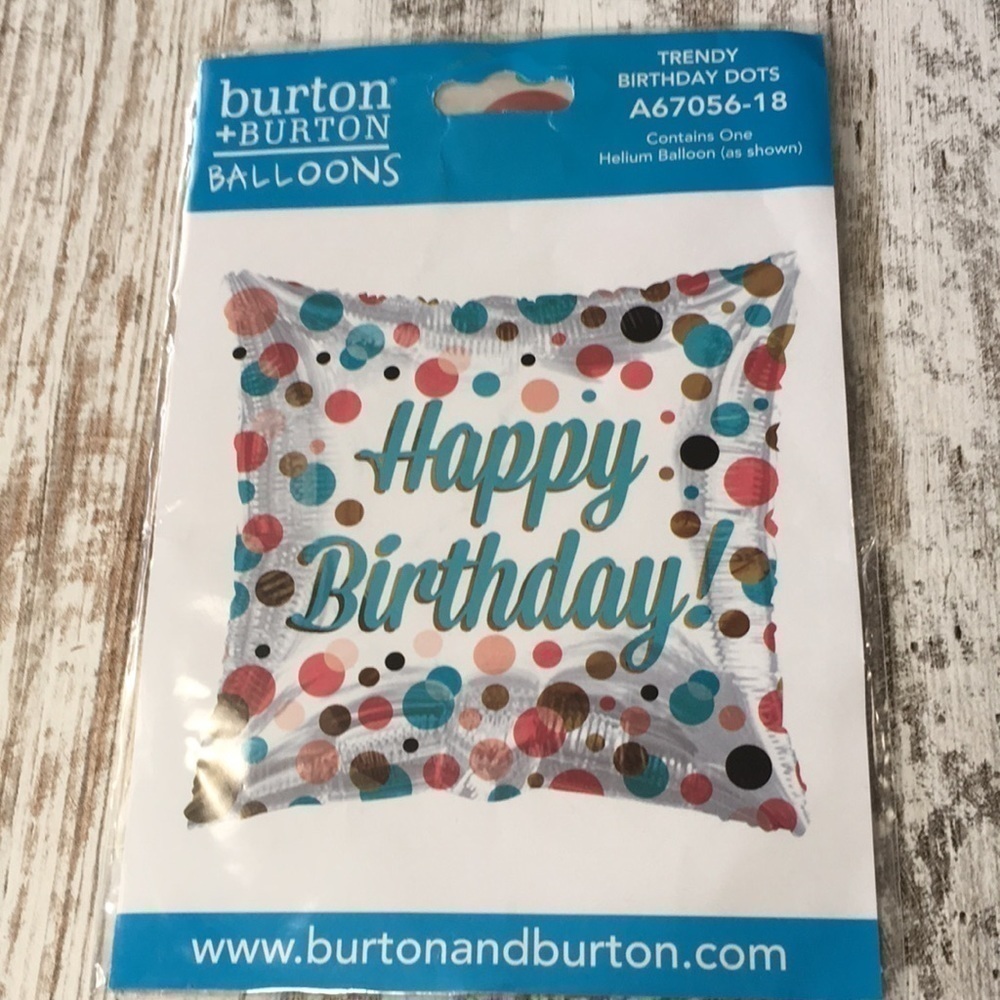 Happy Birthday Balloon Helium 17 Inch